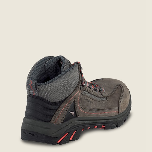 Red Wing Hiking Boots Womens Dark Grey - Trades - 5-inch Waterproof Safety Toe - 5189326-LX